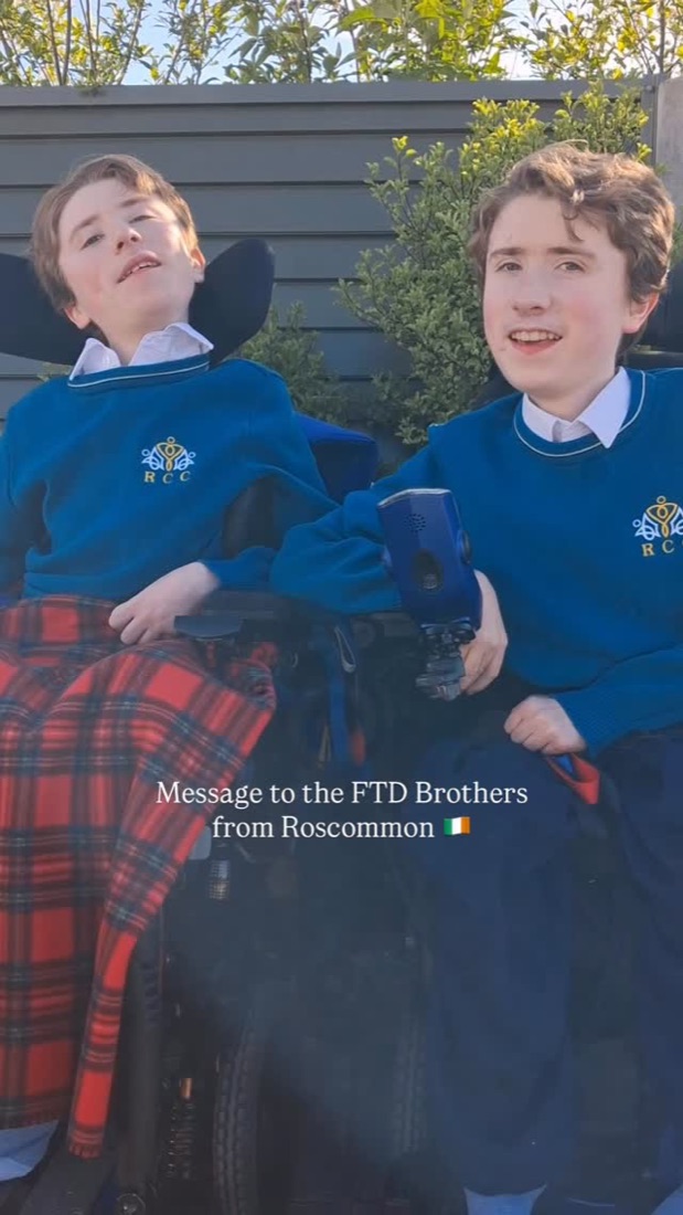 George and Isaac supporting the mission to end Duchenne